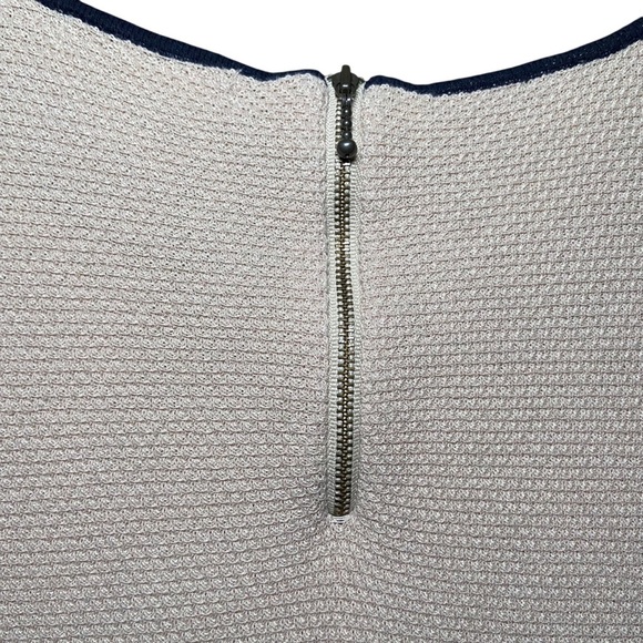 Nic+Zoe Waffle Knit Long Sleeve Colorblock Medium Black Tan Long Sleeve Neutral - Picture 4 of 5